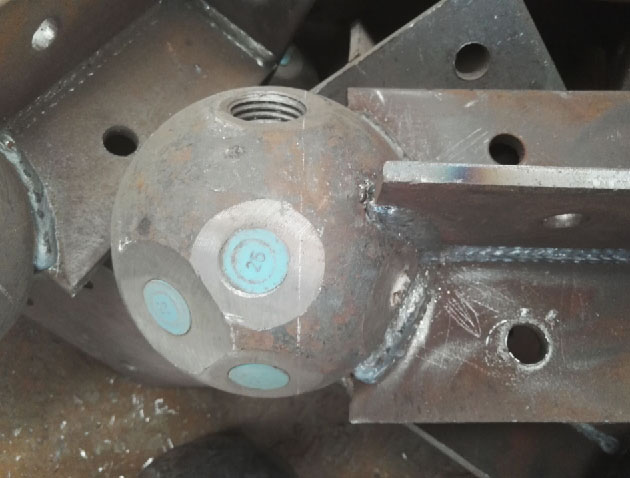 红河螺栓球球塞，网架配件