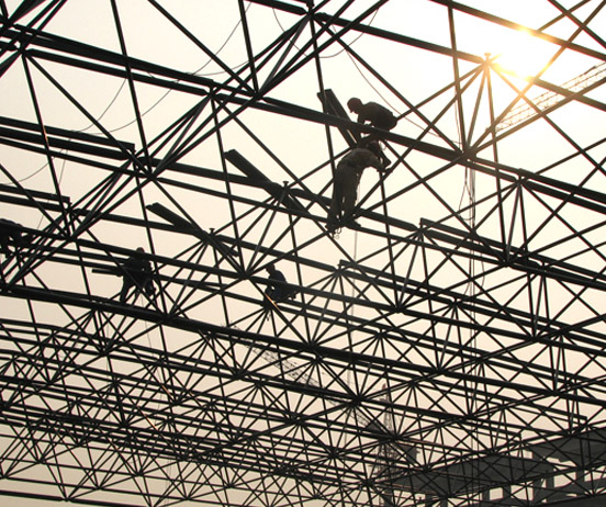 红河厂房网架安装