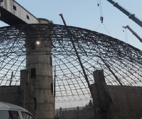 红河网架分条或分块安装法