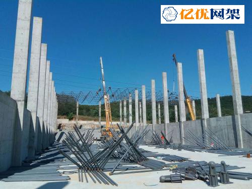 红河料棚网架设计